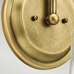 Бра с прозрачным стеклянным абажуром в форме цилиндра Kichler варинант исполнения - 10 | Loft Concept в Екатеринбурге