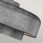 Подвесной светильник с массивным круглым стальным плафоном серого цвета в индустриальном стиле на цепи Feiss варинант исполнения - 7 | Loft Concept в Екатеринбурге