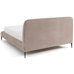 Кровать с обивкой велюр Hazel Velour Beige Bed варинант исполнения - 4 | Loft Concept в Екатеринбурге