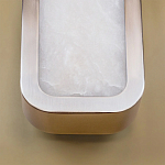 Бра в металлическом корпусе с рассеивателем из бежевого алебастра Cryptocrystalline Stone варинант исполнения - 4 | Loft Concept в Екатеринбурге