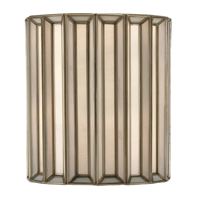 Бра настенное с фактурным каркасом Soft Glow Lamps Молочный Латунь в Екатеринбурге | Loft Concept 