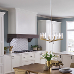 Люстра с 6-ю прозрачными цилиндрическими плафонами Kichler варинант исполнения - 6 | Loft Concept в Екатеринбурге