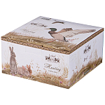 Чайная пара из фарфора с изображением собаки и зайцев 300 мл Hunting Porcelain Collection 2 варинант исполнения - 4 | Loft Concept в Екатеринбурге