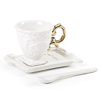 Кофейная пара Seletti I-Coffee Gold варинант исполнения - 1 | Loft Concept в Екатеринбурге