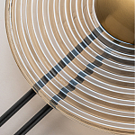 Бра с янтарным стеклянным диском и золотистыми акцентами Savio Glass Disc варинант исполнения - 4 | Loft Concept в Екатеринбурге