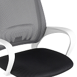 Офисное кресло с основанием из белого пластика Desk chairs Black варинант исполнения - 6 | Loft Concept в Екатеринбурге