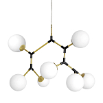 Люстра с 7-ю белыми шарообразными плафонами Natural Concepts варинант исполнения - 1 | Loft Concept в Екатеринбурге
