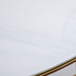 Консоль приставная полукруглая на основании золотого цвета Interior Accent варинант исполнения - 3 | Loft Concept в Екатеринбурге