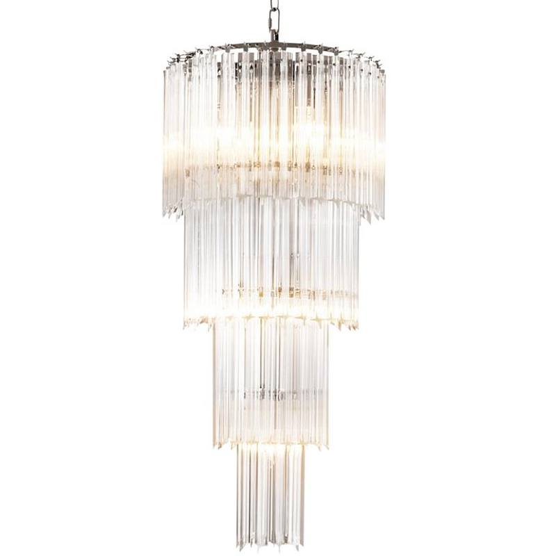 Люстра Chandelier Alpina S Никель Прозрачный (Transparent) в Екатеринбурге | Loft Concept 