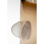 Ваза коричневая Forma Mare со стеклянными вставками варинант исполнения - 3 | Loft Concept в Екатеринбурге