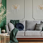 Бра золотого цвета с ветвями и хрустальными подвесками FAIRYTREE Light варинант исполнения - 8 | Loft Concept в Екатеринбурге