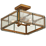 Потолочный светильник квадратный из толстого литого стекла Cast Glass варинант исполнения - 4 | Loft Concept в Екатеринбурге