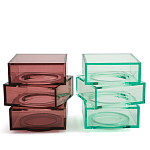 Стол журнальный в форме кубов Acrylic Furniture Lumina Crimson Clarity варинант исполнения - 6 | Loft Concept в Екатеринбурге