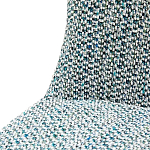 Дизайнерское мягкое кресло без подлокотников в голубой пестрой обивке Roux Armchair варинант исполнения - 6 | Loft Concept в Екатеринбурге