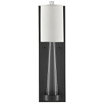 Бра на прозрачном штативе с тканевым абажуром в форме цилиндра Conciseness варинант исполнения - 4 | Loft Concept в Екатеринбурге