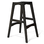 Барный стул со спинкой и подлокотниками на 4-х деревянных ножках Douglas Rhombus Бирюзовый Велюр варинант исполнения - 3 | Loft Concept в Екатеринбурге