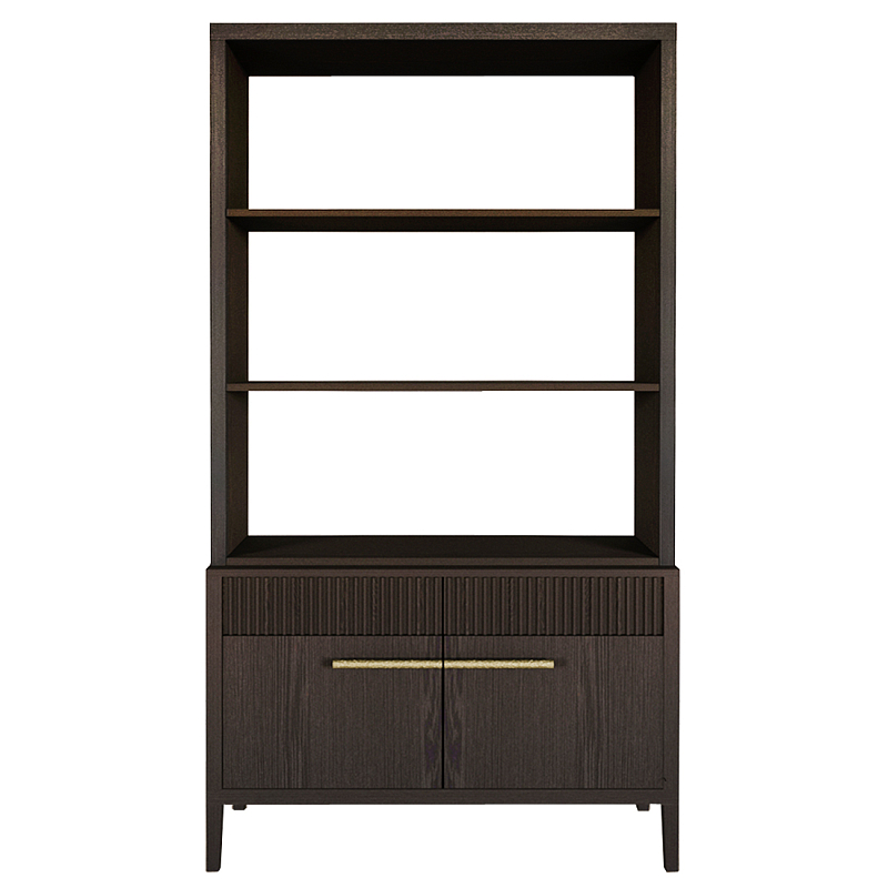 Стеллаж Primo с ящиками Темный орех Орех в Екатеринбурге | Loft Concept 