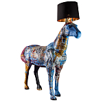 Большой Торшер Лошадь с ручной авторской росписью Feral Stallion варинант исполнения - 2 | Loft Concept в Екатеринбурге