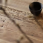 Дизайнерский журнальный стол квадратный с черным трапециевидным основанием Wokab варинант исполнения - 4 | Loft Concept в Екатеринбурге