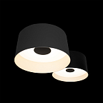 Потолочный светильник с 2-мя цилиндрическими абажурами серого и черного цвета Urban Dome варинант исполнения - 6 | Loft Concept в Екатеринбурге