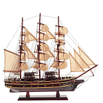 Декоративная модель деревянного коричневого парусника в подарочной упаковке With The low варинант исполнения - 1 | Loft Concept в Екатеринбурге