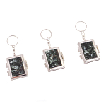 Зеркало брелок складное двухстороннее из натурального камня Серафинит Stone Mirrors варинант исполнения - 4 | Loft Concept в Екатеринбурге