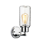 Бра с цилиндрическим прозрачным плафоном из стекла с пузырьками Elstead Lighting варинант исполнения - 1 | Loft Concept в Екатеринбурге