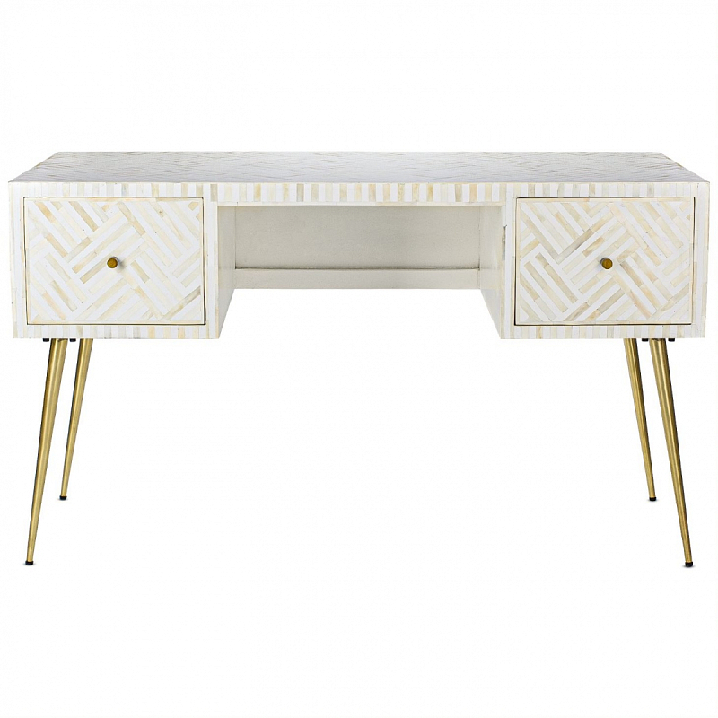 Стол Cream Indian Bone Inlay table Кремовый в Екатеринбурге | Loft Concept 