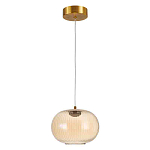 Подвесной светильник с янтарным рифленым стеклянным плафоном Ferm Living варинант исполнения - 2 | Loft Concept в Екатеринбурге