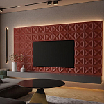 Гипсовая 3D панель с принтографией PM-11 варинант исполнения - 1 | Loft Concept в Екатеринбурге