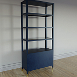 Стеллаж со стеклянными полками Elsa Dreams Blue варинант исполнения - 7 | Loft Concept в Екатеринбурге