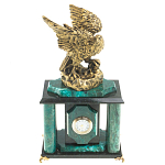 Часы настольные из натурального камня с декором в виде орла Eagle Stone Clock варинант исполнения - 5 | Loft Concept в Екатеринбурге