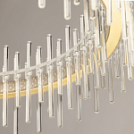 Люстра круглая с прозрачными стеклянными трубками 51 см Nembus варинант исполнения - 8 | Loft Concept в Екатеринбурге