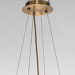 Люстра подвесная круглая с овальными подвесками из стекла дымчатого цвета Harlow Crystal Round варинант исполнения - 5 | Loft Concept в Екатеринбурге