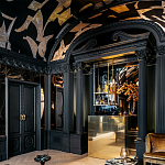 Обои ручная роспись в стиле Арт-деко Symphony Original colourway on Flint silk dupion варинант исполнения - 4 | Loft Concept в Екатеринбурге