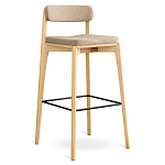 Барный стул из массива ясеня Elegant Ash Shape варинант исполнения - 3 | Loft Concept в Екатеринбурге