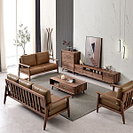 Тумба под телевизориз массива дерева TV Stand made of Walnut Wood варинант исполнения - 4 | Loft Concept в Екатеринбурге