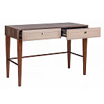 Стол письменный из массива бука с 2-мя ящиками бежевый Wenge Light варинант исполнения - 3 | Loft Concept в Екатеринбурге