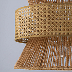 Подвесной светильник с абажуром из натуральных материалов Light Inside the Cell варинант исполнения - 9 | Loft Concept в Екатеринбурге