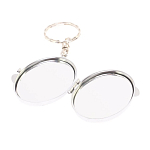 Зеркало брелок карманное двухстороннее из натурального камня Оникс Silver Stone Mirrors варинант исполнения - 3 | Loft Concept в Екатеринбурге