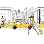 Megan Hess. New york: through a fashion eye варинант исполнения - 2 | Loft Concept в Екатеринбурге