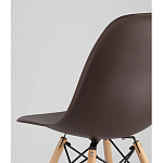 Пластиковый стул на ножках из массива бука Eames Brown варинант исполнения - 3 | Loft Concept в Екатеринбурге