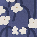 Подушка декоративная синяя с цветочным принтом Blossom Essence Emily варинант исполнения - 3 | Loft Concept в Екатеринбурге