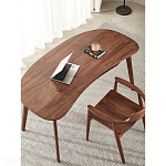 Стол рабочий округлой формы с ящиком  Working Moonnut Table варинант исполнения - 6 | Loft Concept в Екатеринбурге