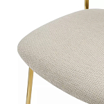 Стул барный широкой полукруглой спинкой на золотистых ножках Chair Smooth Shapes варинант исполнения - 5 | Loft Concept в Екатеринбурге