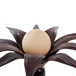 Настольная лампа черная INDONESIAN LAMPS варинант исполнения - 2 | Loft Concept в Екатеринбурге