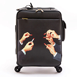 Чемодан дорожный SELETTI Travel Kit Trolley Lipstick Black варинант исполнения - 1 | Loft Concept в Екатеринбурге