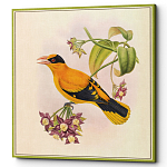 Постер на холсте с изображением птиц и цветов Blooming Birds Poster варинант исполнения - 7 | Loft Concept в Екатеринбурге