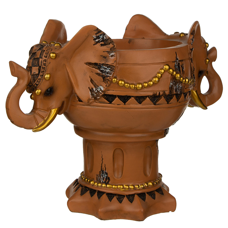 Кашпо Elephant Symbol Коричневый в Екатеринбурге | Loft Concept 