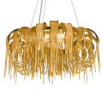 Люстра круглая подвесная с металлическими дугами и длинными цепочками 80 см Atlantis Chain варинант исполнения - 15 | Loft Concept в Екатеринбурге